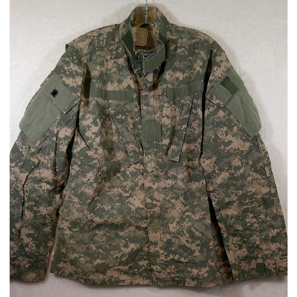 US Military Army Field Jacket-Digital Camo Green Full Zip -Medium Reg - Picture 1 of 6